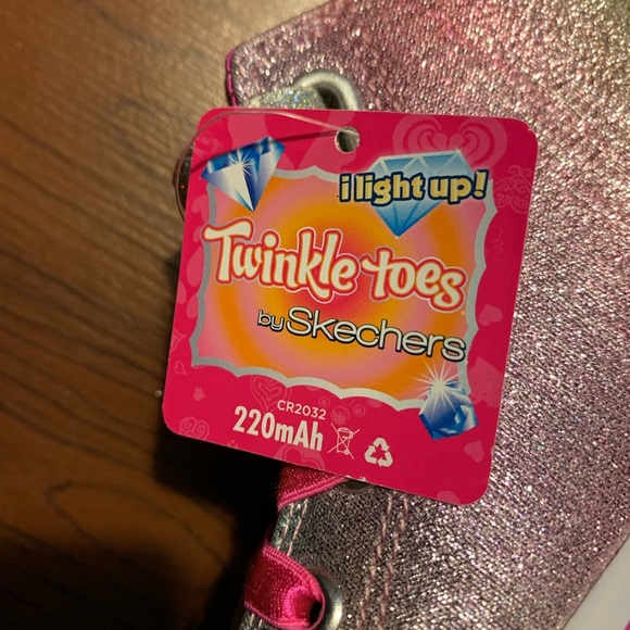 New Toddler Girl Skechers Light Up High Top Size 6 - Picture 5 of 7